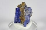 Tanzanite Crystals, Calcite and Graphite Association - Tanzania #178322-2